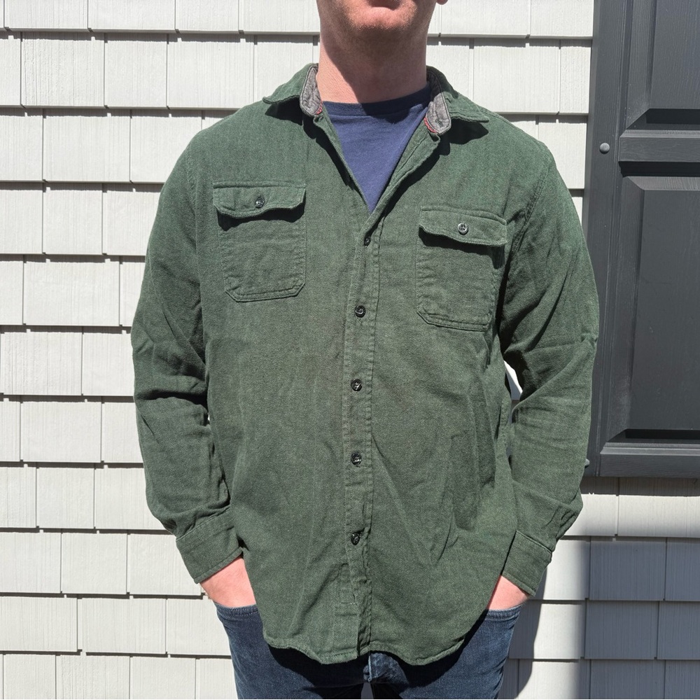 Woolrich Forest Green Flannel